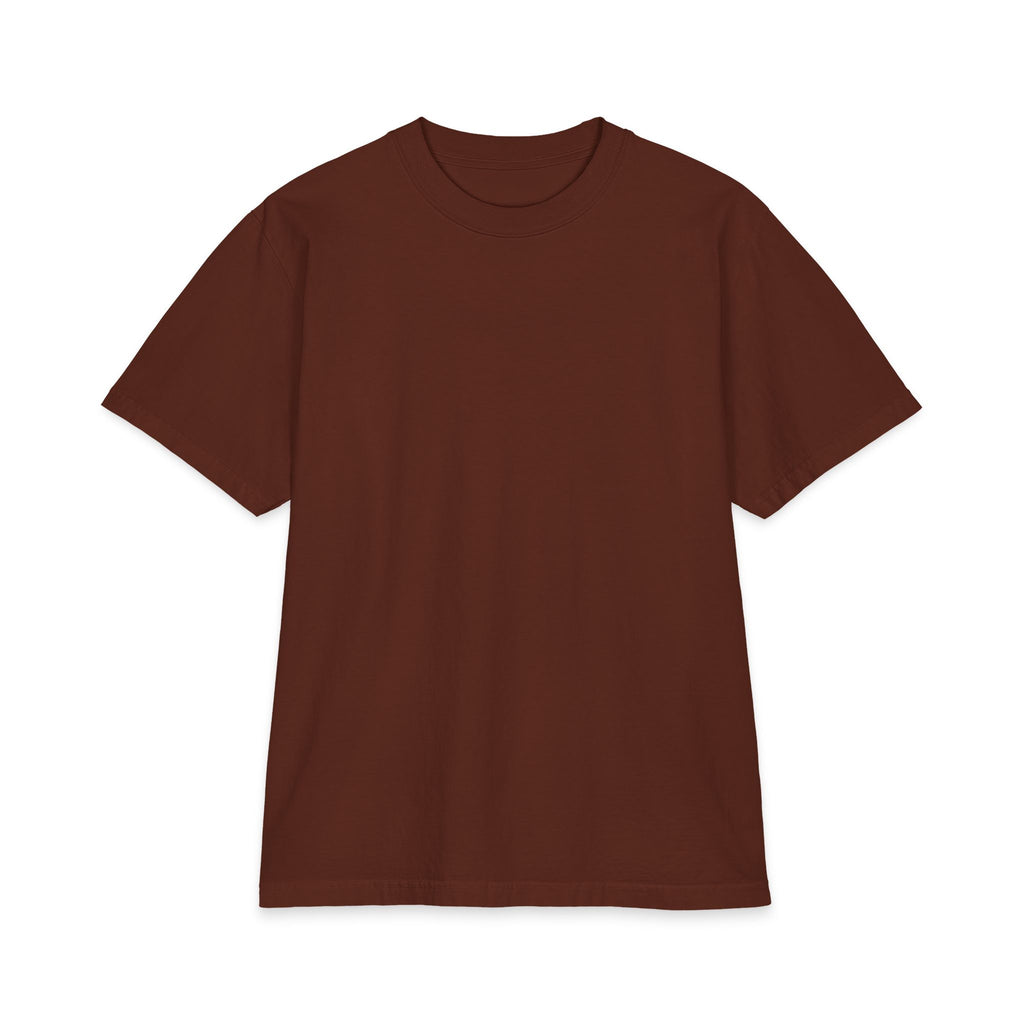 Crest & Court Private Courts Society heavyweight tee in Brown — product mockup 1